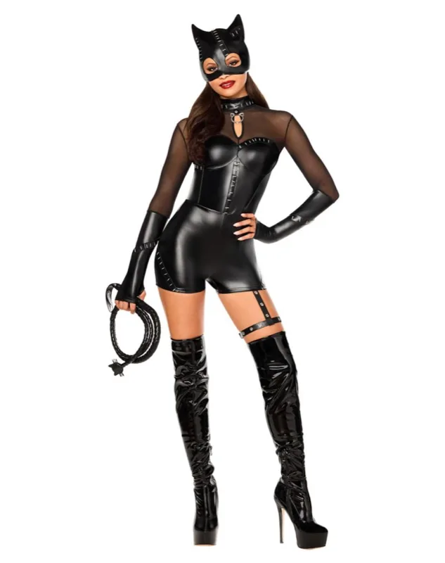 Adult Catwoman Romper Costume - DC Villains